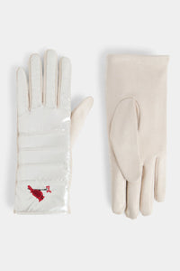 Cardinal Puffer Touchscreen Gloves