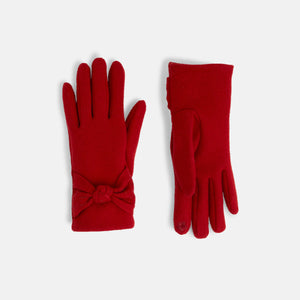 Twisted Bow Touchscreen Gloves