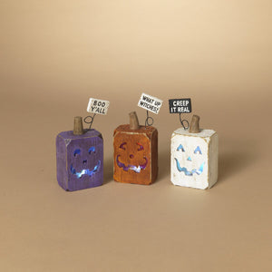 Lighted Halloween Pumpkin