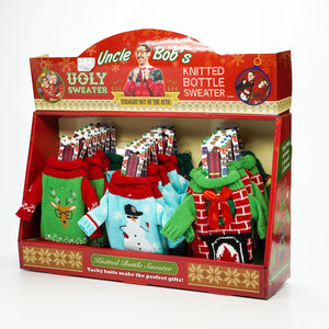 Ugly sweater wine holder hotsell