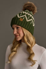 Load image into Gallery viewer, Olive Print Pom Hat
