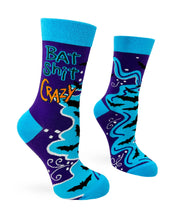 Load image into Gallery viewer, Bat Shit Crazy Ladie&#39;s Socks
