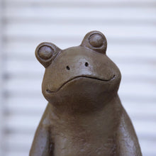 Load image into Gallery viewer, Cheerful Frog Garden Statue
