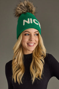 Nice Knit pom Hat