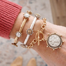 Load image into Gallery viewer, Cross Coin Bangle
