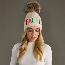 Load image into Gallery viewer, Beige Fa La La Pom Hat
