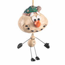 Load image into Gallery viewer, Happy Sammy Snowman Ornament
