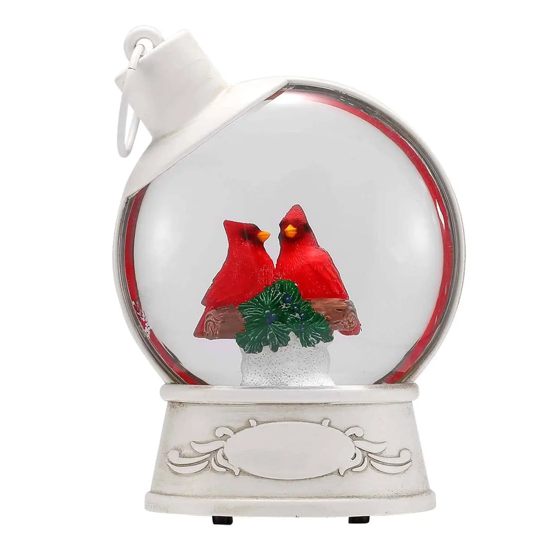 Cardinal Snow Globe Ornament