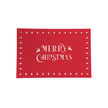 Load image into Gallery viewer, Merry Christmas Felt Placemat
