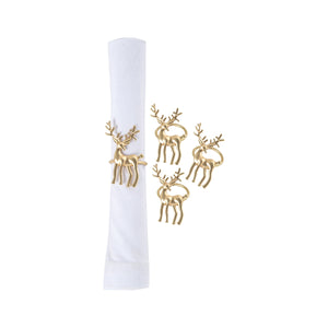 Gold Deer Napkin Rings