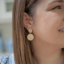 Load image into Gallery viewer, French Coin Earrings
