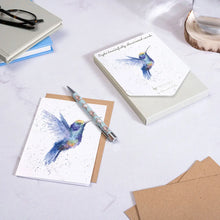 Load image into Gallery viewer, Rainbow Hummingbird Notecards
