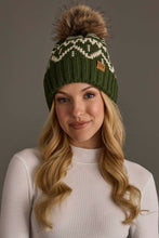 Load image into Gallery viewer, Olive Print Pom Hat
