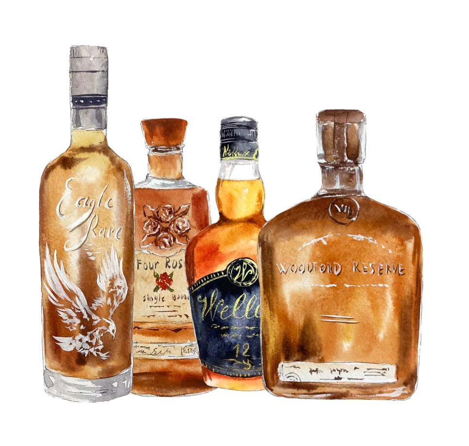 Bourbon Bottles Ornament