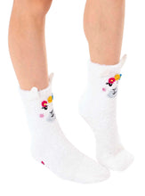 Load image into Gallery viewer, Fuzzy Llama Socks/Slippers
