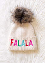 Load image into Gallery viewer, Beige Fa La La Pom Hat
