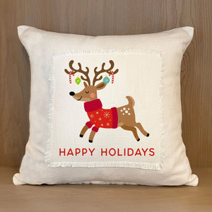 Whacky Reindeer Pillow