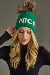 Nice Knit pom Hat