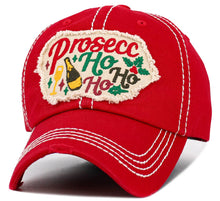 Load image into Gallery viewer, Prosecc Ho Ho Ho Vintage Ballcap
