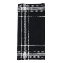 Load image into Gallery viewer, Black Plaid Napkin
