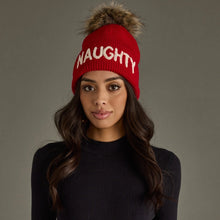 Load image into Gallery viewer, Naughty Knit Pom Hat
