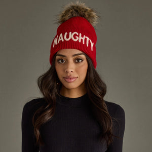 Naughty Knit Pom Hat