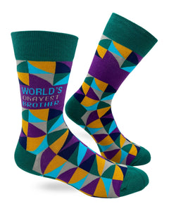 World's Okayest Brother Men's Socks