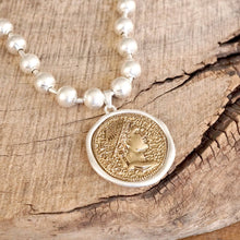 Load image into Gallery viewer, Coin Chunky Ball Chain  Necklace
