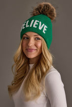 Load image into Gallery viewer, Believe Pom Hat
