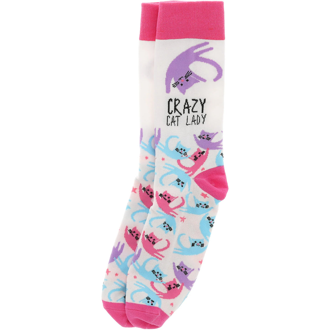 Crazy Cat Lady Crew Socks