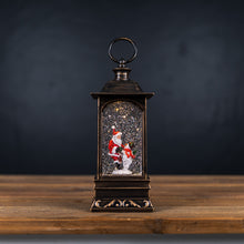 Load image into Gallery viewer, Santa &amp; Snowman Snow Globe
