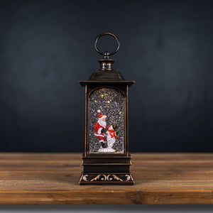Santa & Snowman Snow Globe