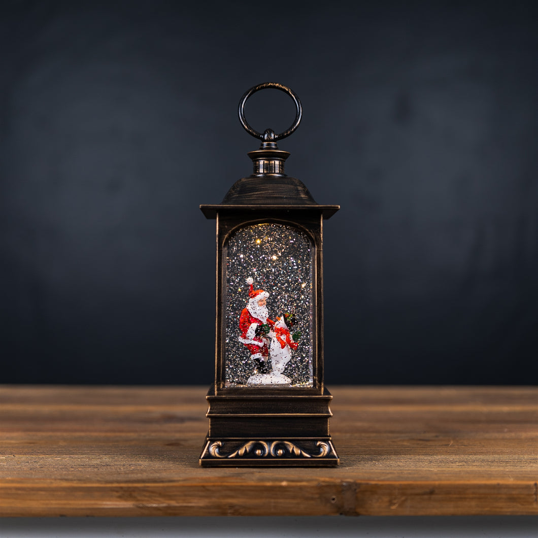Santa & Snowman Snow Globe