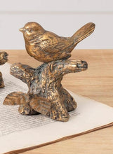 Load image into Gallery viewer, Antiqued Golden Bird Figurines
