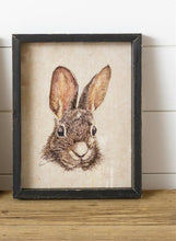 Load image into Gallery viewer, Framed Bunny Print
