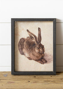 Framed Bunny Print