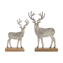 Load image into Gallery viewer, Silver Deer on Base
