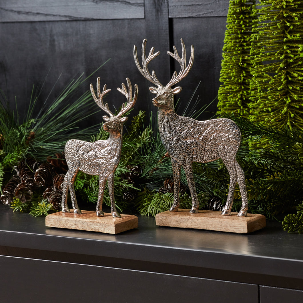 Silver Deer on Base