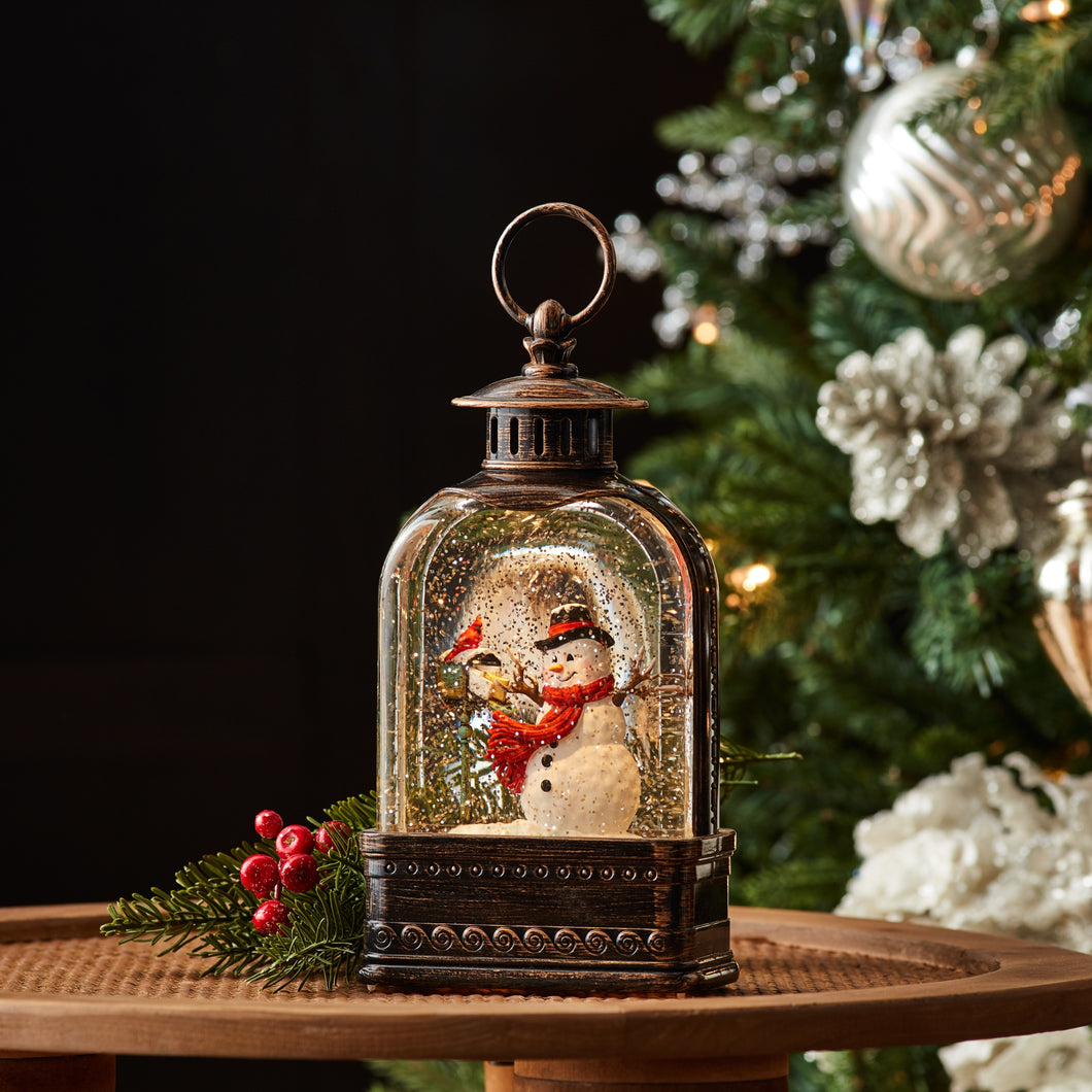Snowman Letters Snow Globe