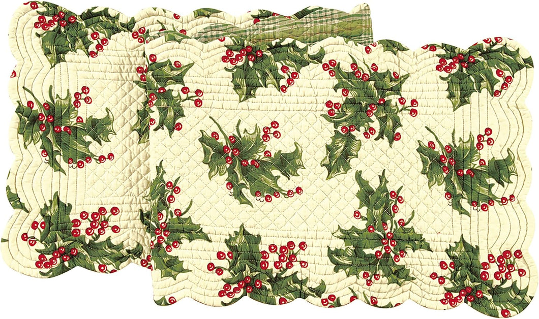 Holly Cream Table Runner