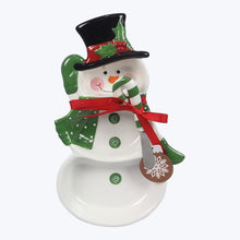 Load image into Gallery viewer, Winter Snowman Chip &amp; Dip Platter
