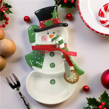 Load image into Gallery viewer, Winter Snowman Chip &amp; Dip Platter
