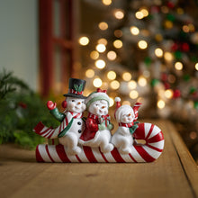 Load image into Gallery viewer, Candy Cane Snow Family
