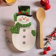 Load image into Gallery viewer, Winter Snowman Spoon Rest
