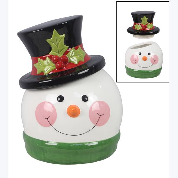 Winter Snowman Goodie Jar