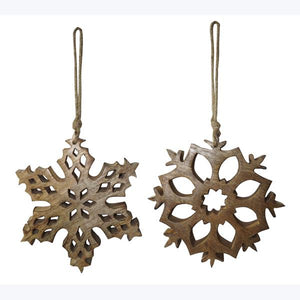 Wood Snowflake Ornament