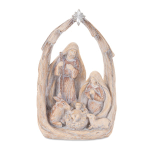 Holy Family & Animals Statue