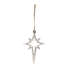 Load image into Gallery viewer, Silver Star Ornament
