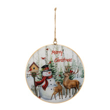 Load image into Gallery viewer, Snowman and Deer Ornament
