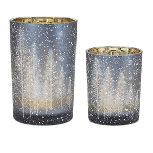 Winter Scene Candle Holder